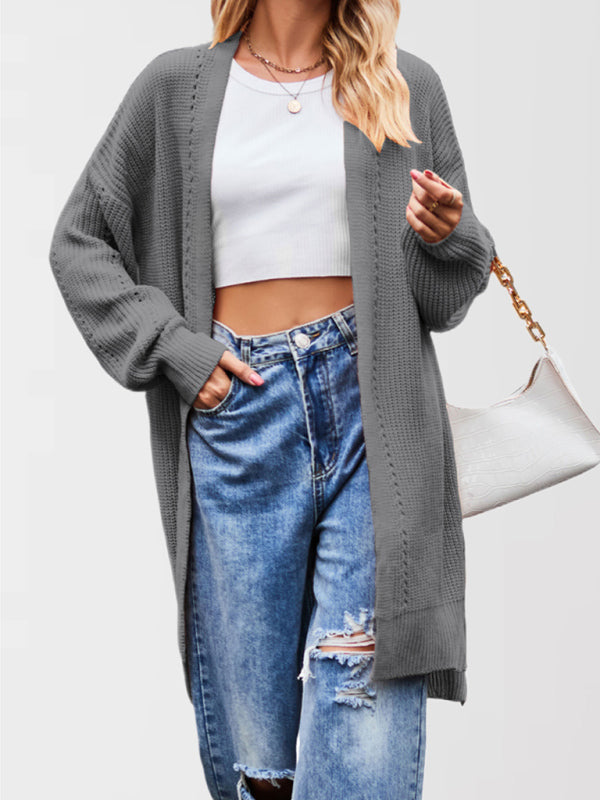 Open Front Cardigan Draped Knit Duster Duster Cardigans | Chuzko.com