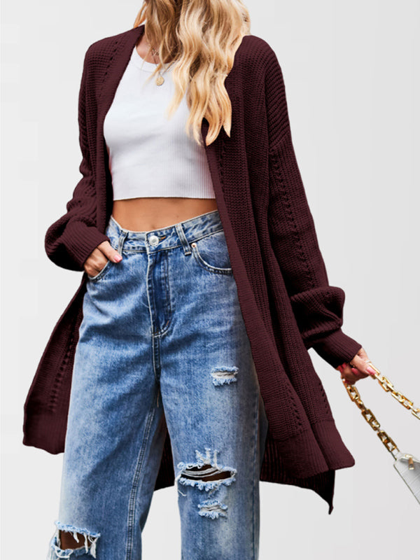 Open Front Cardigan Draped Knit Duster Duster Cardigans | Chuzko.com