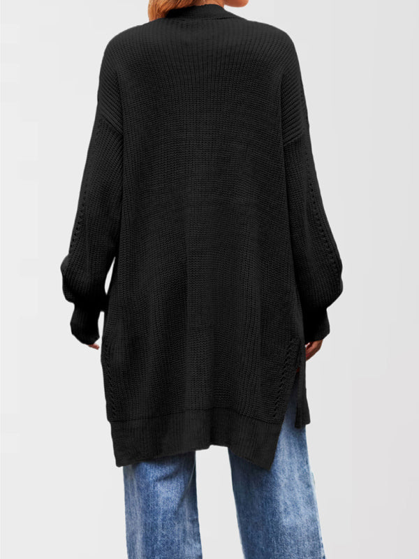 Open Front Cardigan Draped Knit Duster Duster Cardigans | Chuzko.com