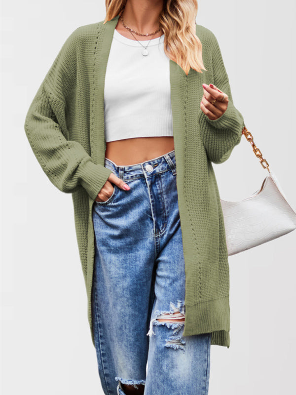 Open Front Cardigan Draped Knit Duster Duster Cardigans | Chuzko.com