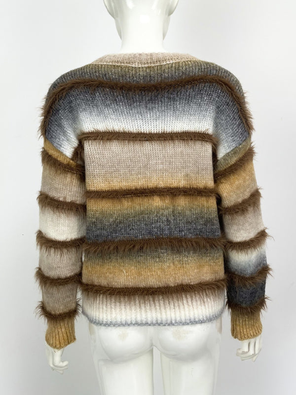 Boho Fringe Sweater Rainbow Jumper Sweaters | Chuzko.com