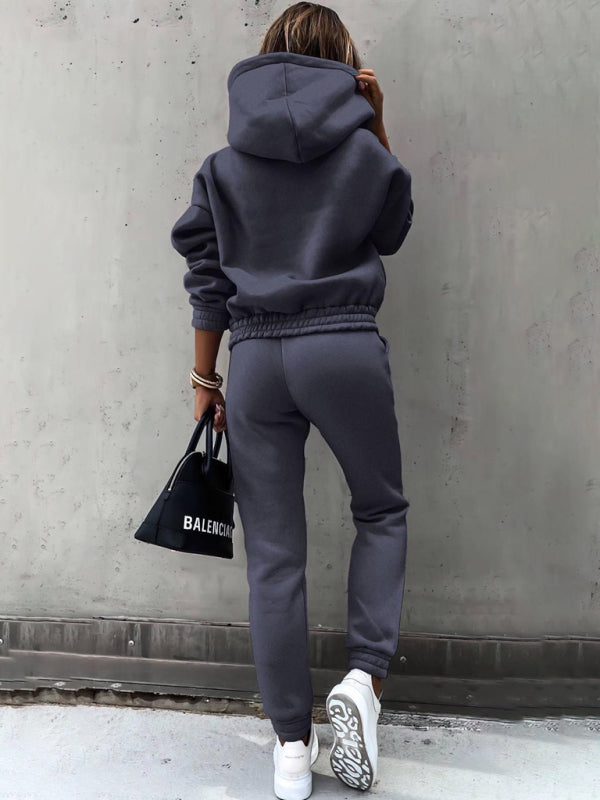 Hoodie & Sweatpants Set 2 Piece Pencil Pants and Sweatshirt | Chuzko.com