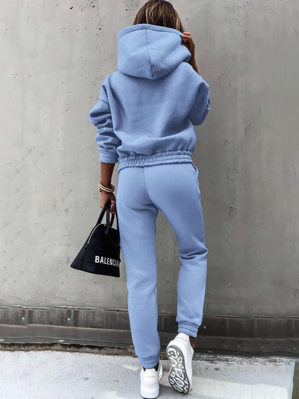 Hoodie & Sweatpants Set 2 Piece Pencil Pants and Sweatshirt | Chuzko.com