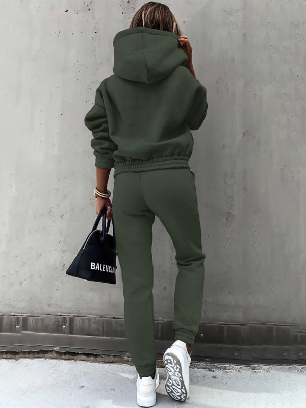 Hoodie & Sweatpants Set 2 Piece Pencil Pants and Sweatshirt | Chuzko.com