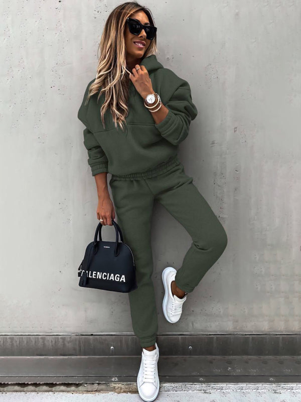 Hoodie & Sweatpants Set 2 Piece Pencil Pants and Sweatshirt | Chuzko.com