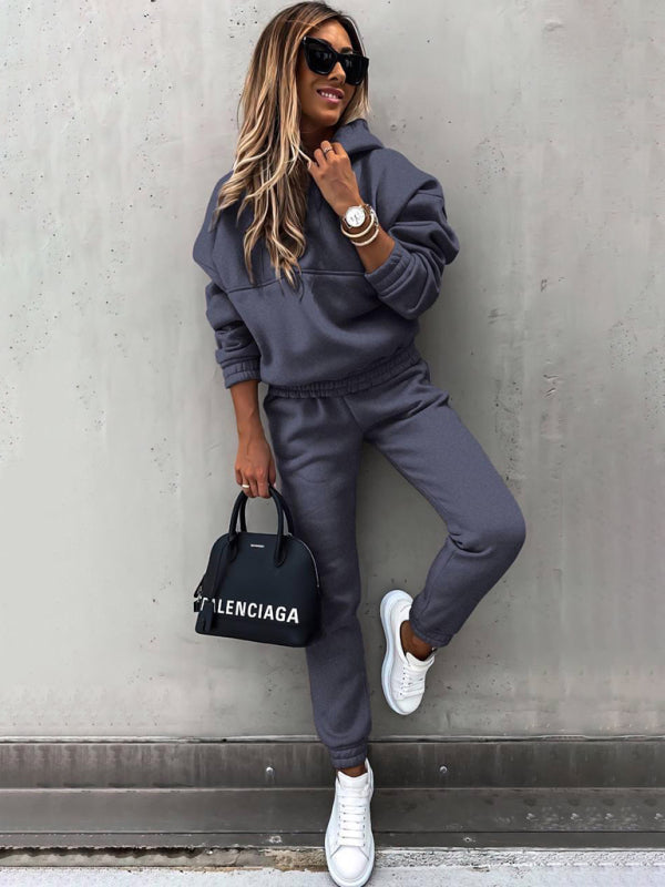 Hoodie & Sweatpants Set 2 Piece Pencil Pants and Sweatshirt | Chuzko.com