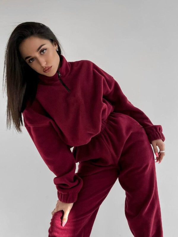 Sweats Lounge Pants and Sweatshirt Sporty Outfit Outfit Sets | Chuzko.com