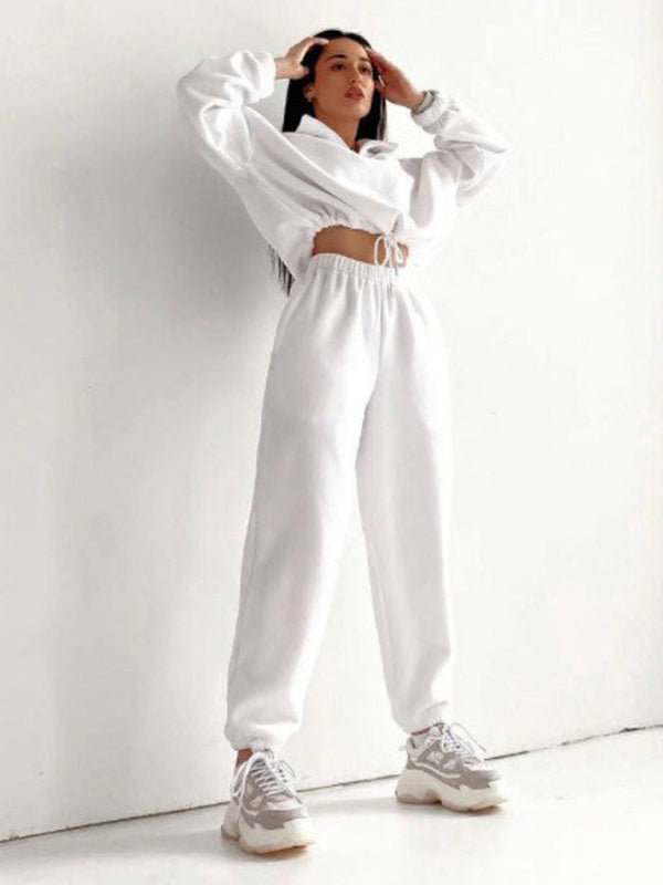 Sweats Lounge Pants and Sweatshirt Sporty Outfit Outfit Sets | Chuzko.com