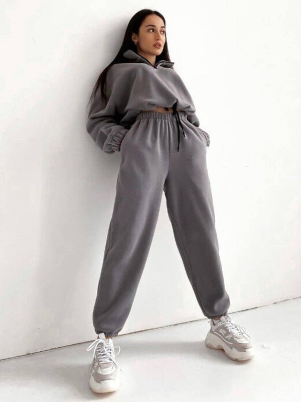 Sweats Lounge Pants and Sweatshirt Sporty Outfit Outfit Sets | Chuzko.com