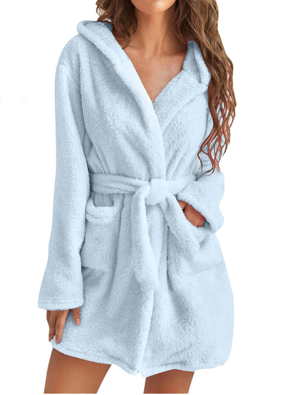 Luxurious Hooded Bathrobe for Ultimate Comfort	