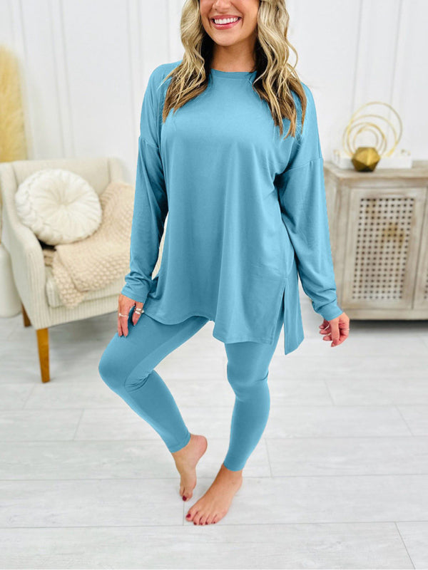 Asymmetrical Pullover & Leggings Matching Set Matching Sets | Chuzko.com