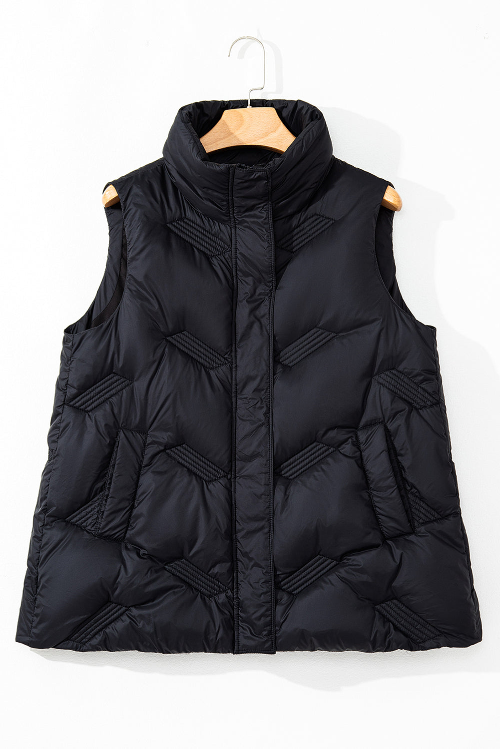 High-Neck Zip Quilted Vest – Essential Fall Layer Vests | Chuzko.com