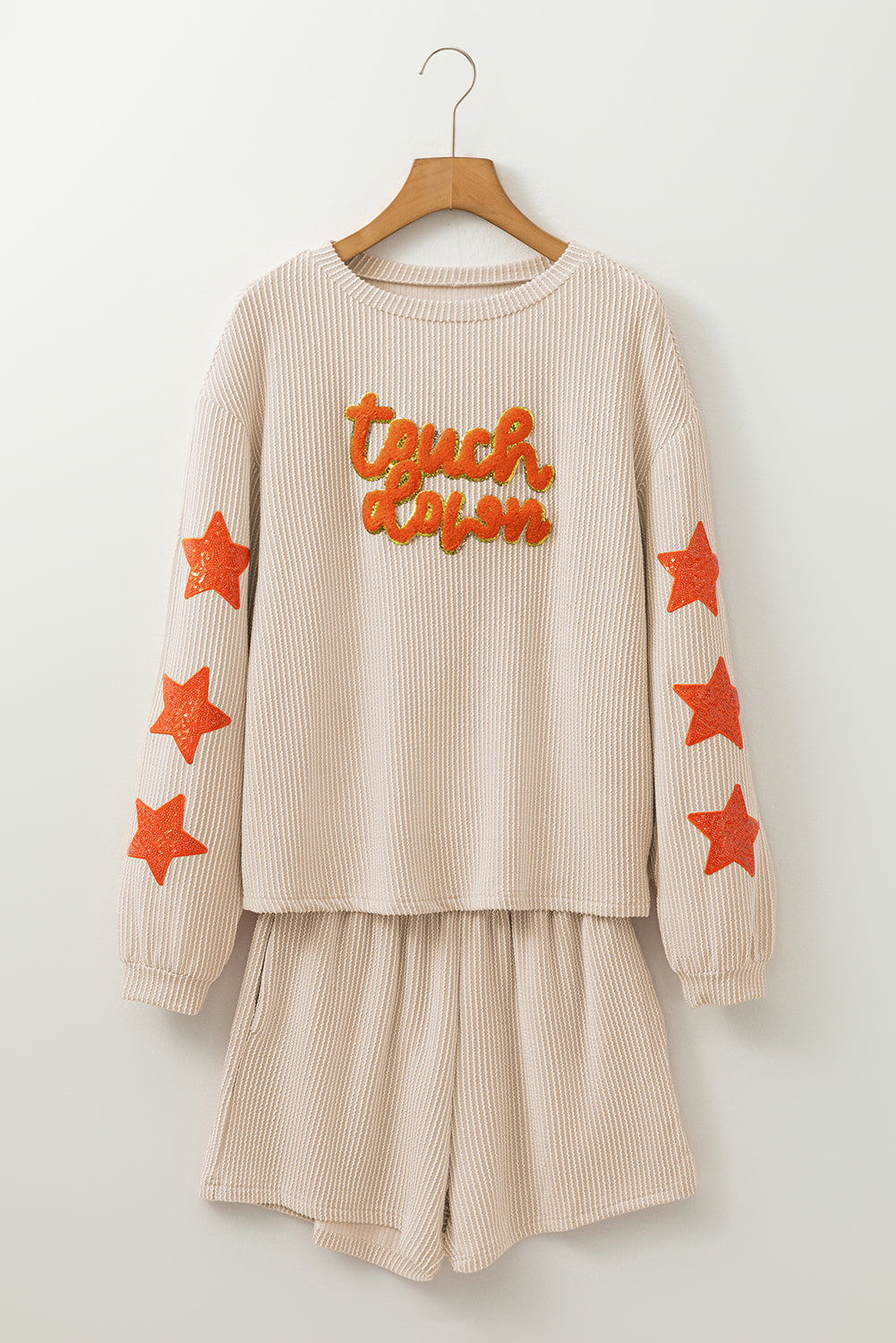 Touchdown Star Lounge Set 2-Piece Shorts and Pullover Graphic | Chuzko.com