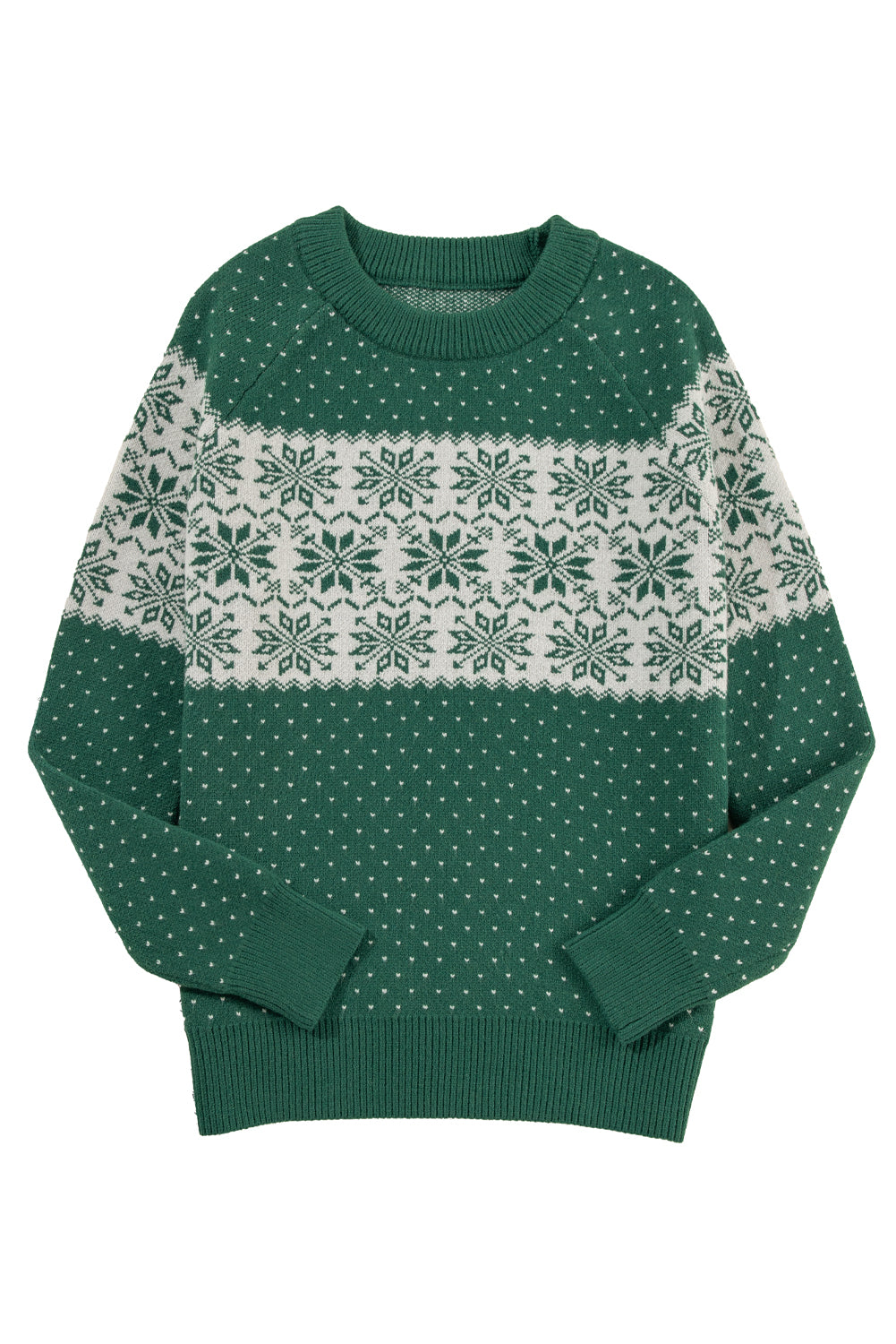 Festive Snowflake Christmas Sweater Holiday Jumper Sweaters | Chuzko.com