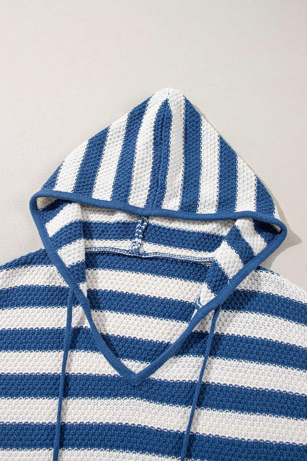 Stripe Hooded Knit Sweater Pocketed Jumper Sweaters | Chuzko.com