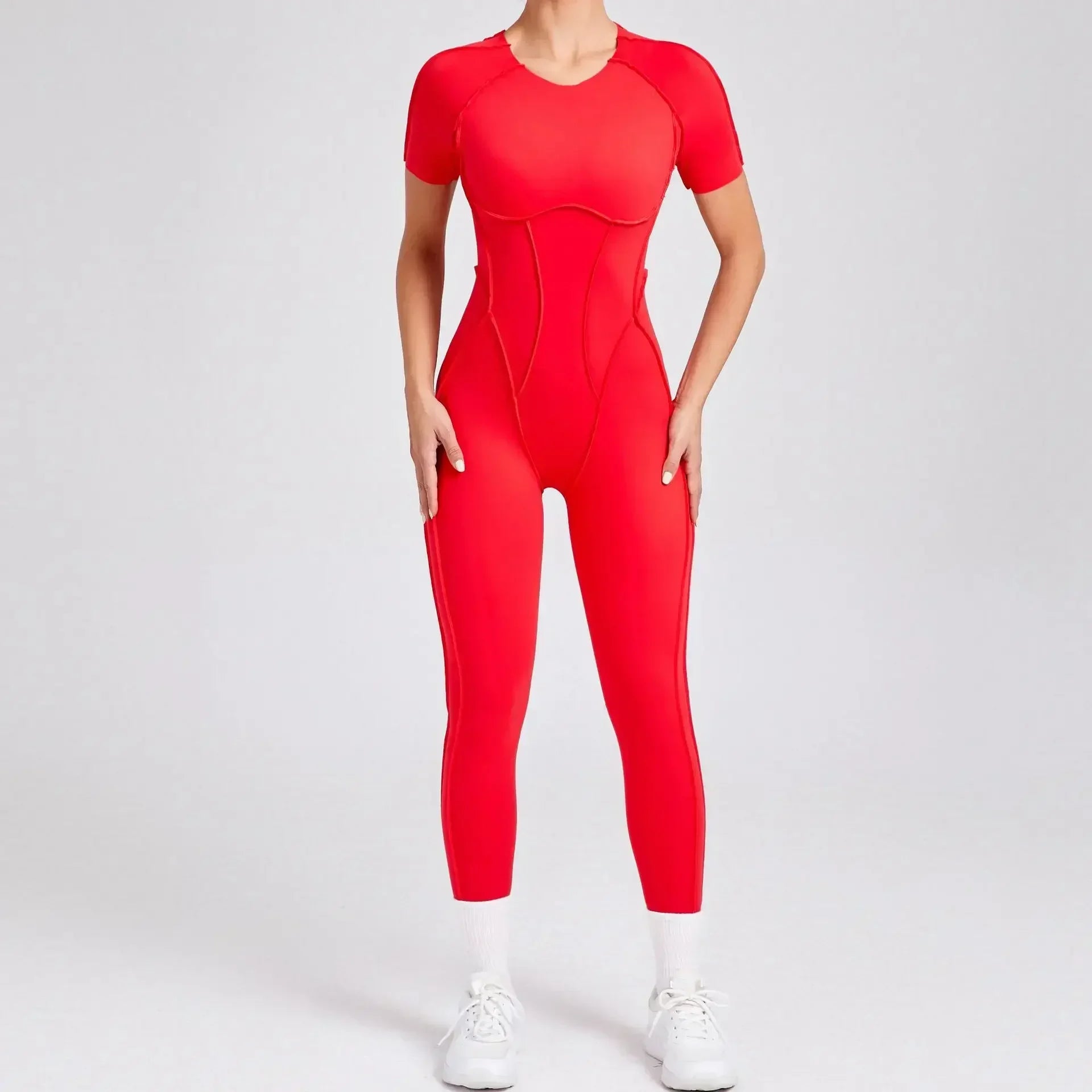 Gym Backless Jumpsuit Full-Length Sporty Pantsuits Jumpsuits | Chuzko.com