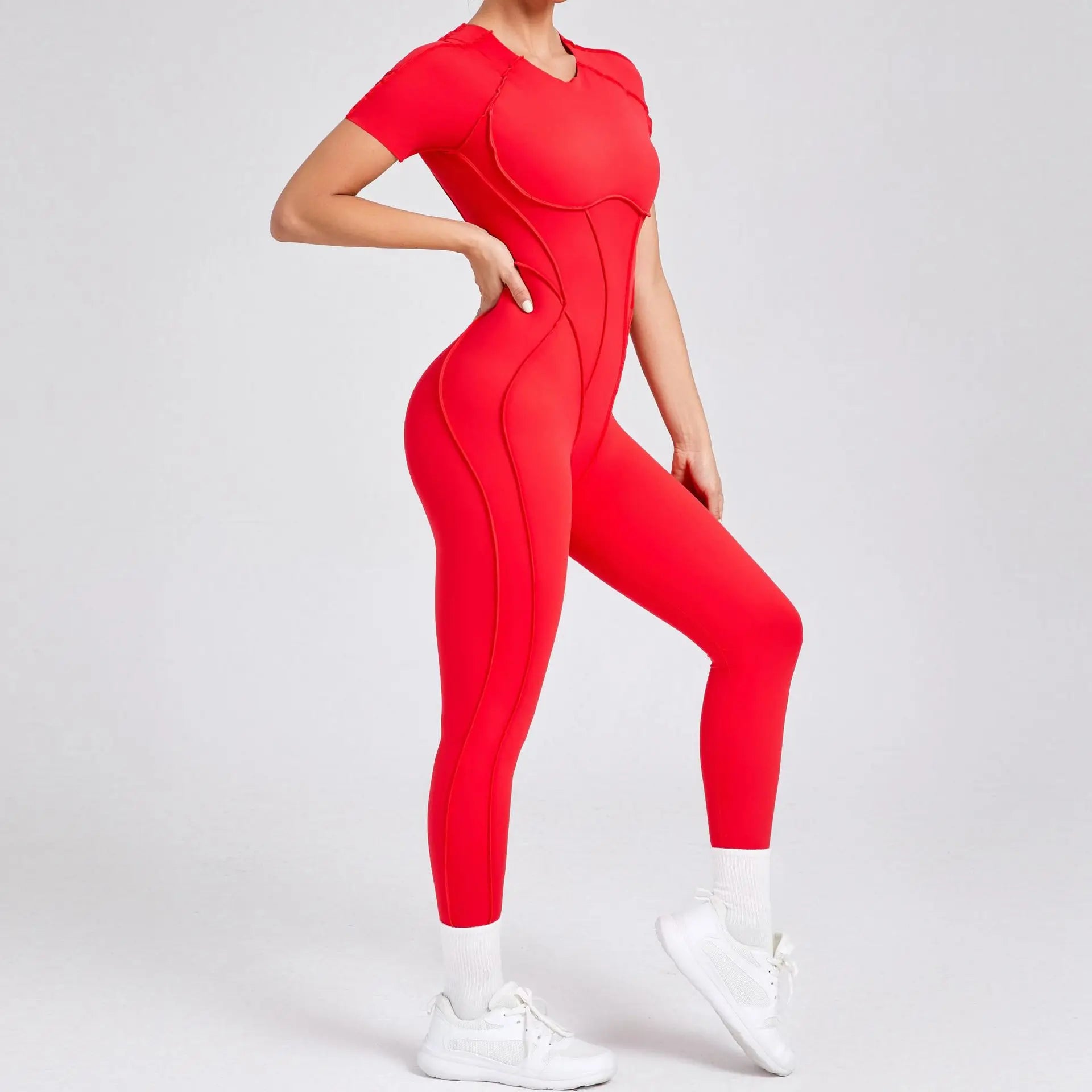 Gym Backless Jumpsuit Full-Length Sporty Pantsuits Jumpsuits | Chuzko.com