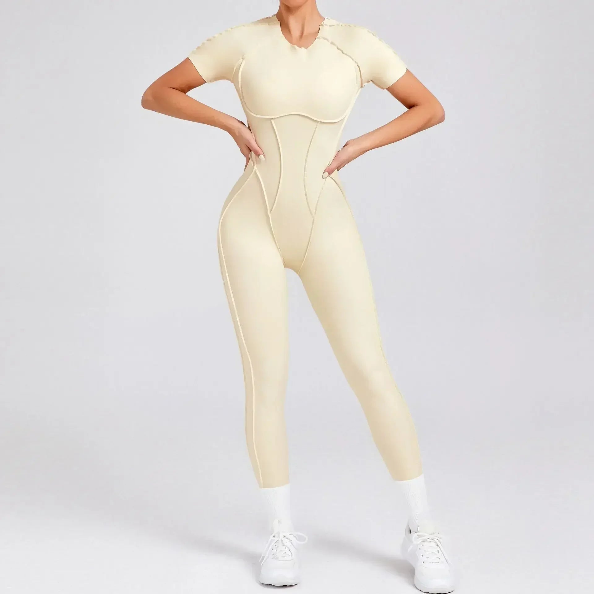 Gym Backless Jumpsuit Full-Length Sporty Pantsuits Jumpsuits | Chuzko.com