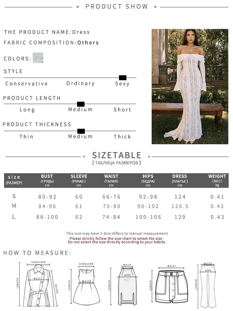 Sheer Lace Off-Shoulder Draped Maxi Dress Vacation Dresses | Chuzko.com