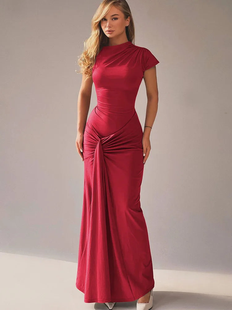 Elegant Asymmetrical Evening Dress for Weddings Elegant Dresses | Chuzko.com
