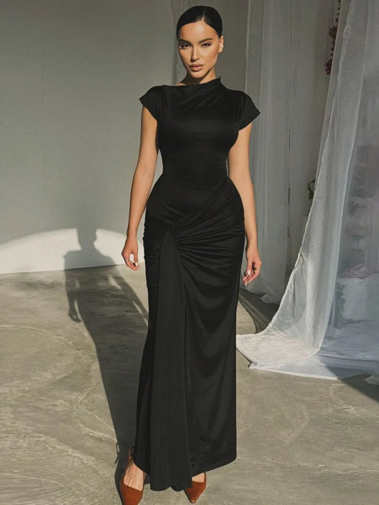 Elegant Asymmetrical Evening Dress for Weddings Elegant Dresses | Chuzko.com