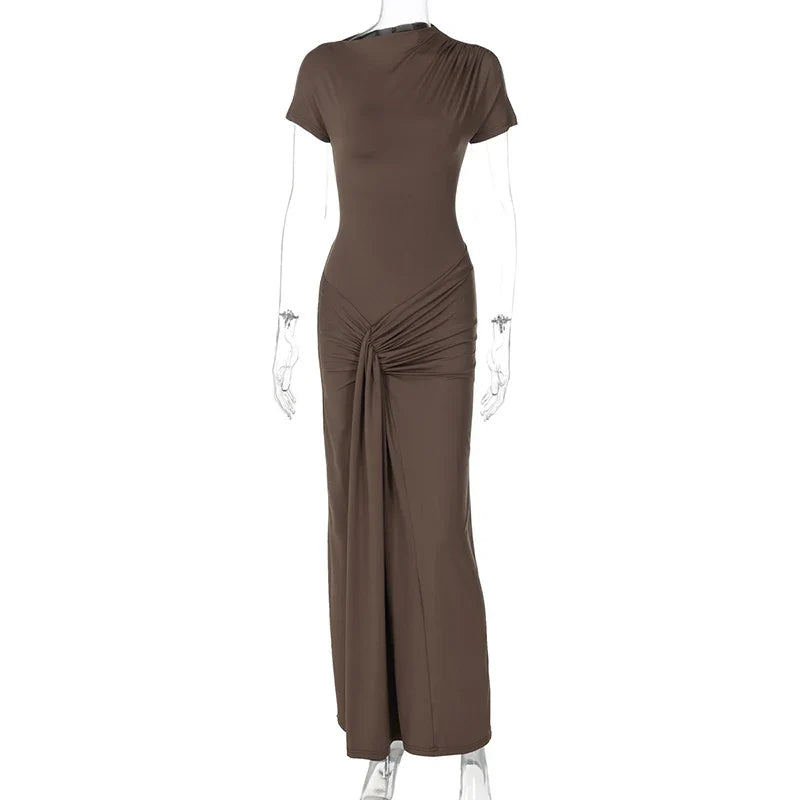 Elegant Asymmetrical Evening Dress for Weddings Elegant Dresses | Chuzko.com