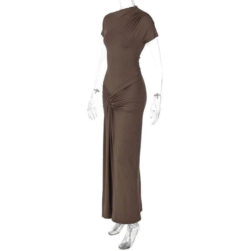 Elegant Asymmetrical Evening Dress for Weddings Elegant Dresses | Chuzko.com