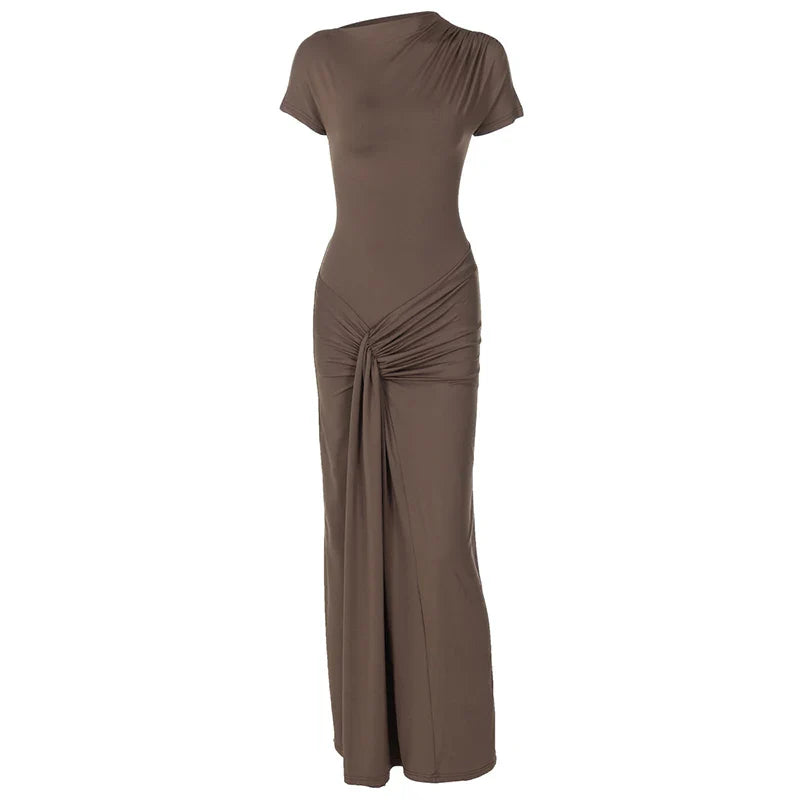 Elegant Asymmetrical Evening Dress for Weddings Elegant Dresses | Chuzko.com