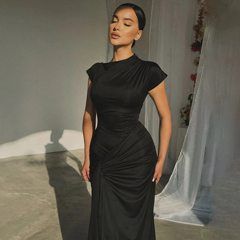Elegant Asymmetrical Evening Dress for Weddings Elegant Dresses | Chuzko.com