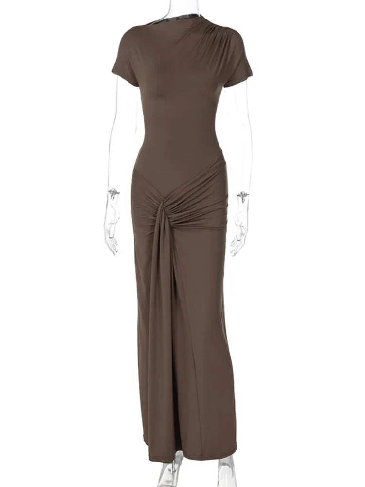 Elegant Asymmetrical Evening Dress for Weddings Elegant Dresses | Chuzko.com