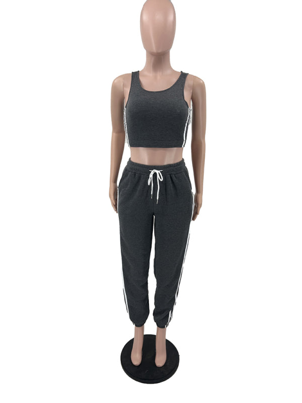 3-Piece Jogger &amp; Hoodie Set Women's Sporty Outfit Sporty Outfits | Chuzko.com