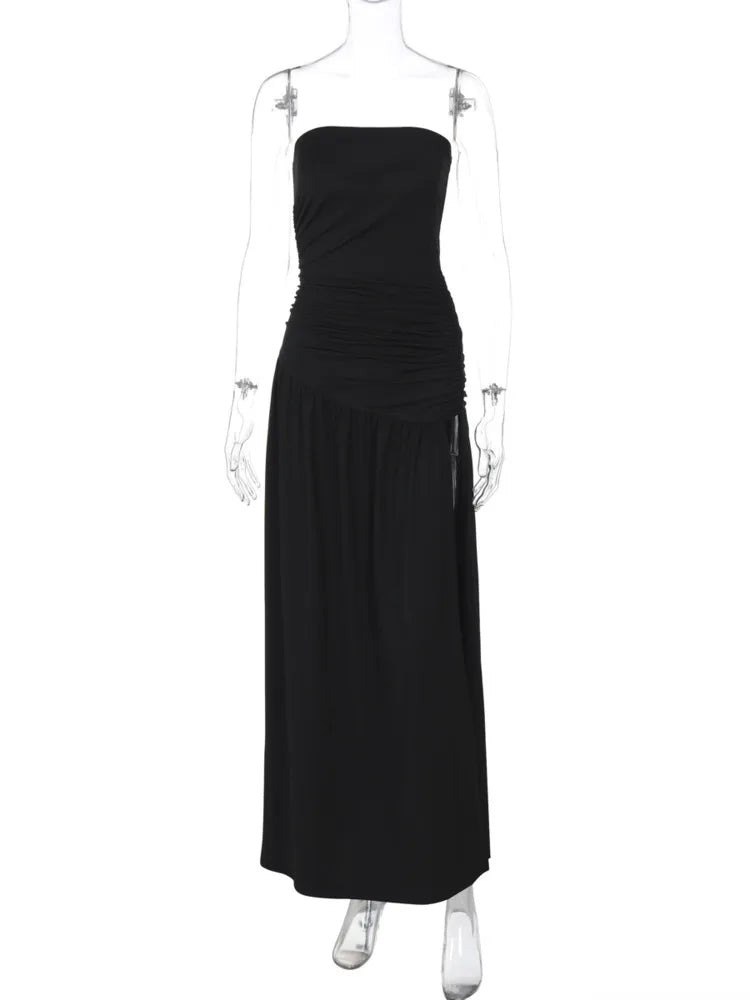 Elegant Strapless Evening Gown Maxi Dress Elegant Dresses | Chuzko.com