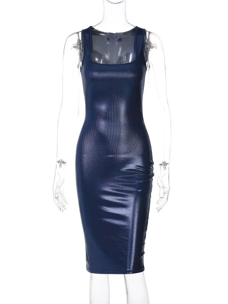 Metallic Sparkle Bodycon Event Dress Mini Dresses | Chuzko.com