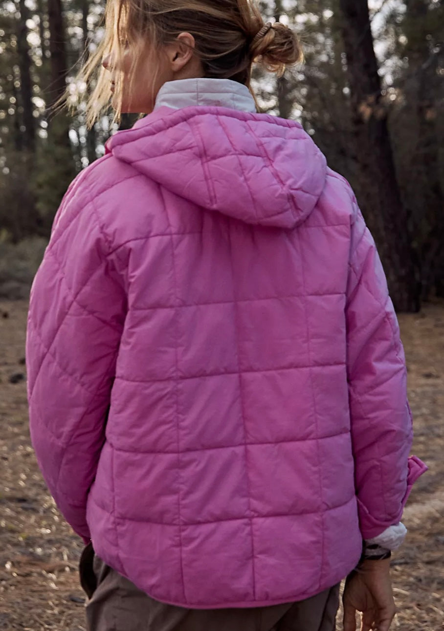 Solid Cotton Hooded Pippa Packable Puffer Jacket Puffer Jacket | Chuzko.com