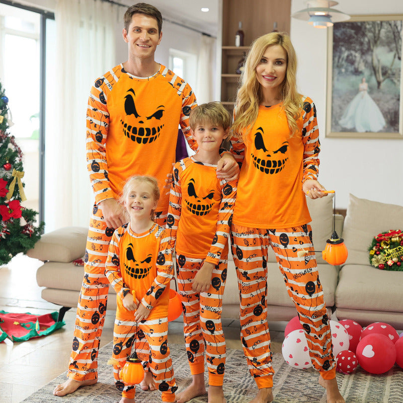 Casual Halloween Family Clothing with Pumpkins & Ghosts