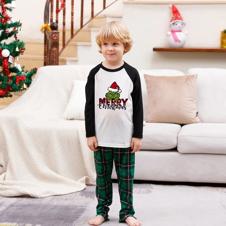 Grinch Matching Family Christmas Sleepwear Reindeer Pajamas 2 | Chuzko.com