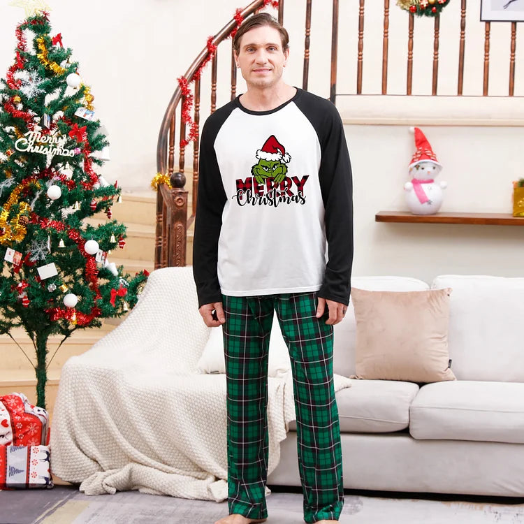 Grinch Matching Family Christmas Sleepwear Reindeer Pajamas 2 | Chuzko.com