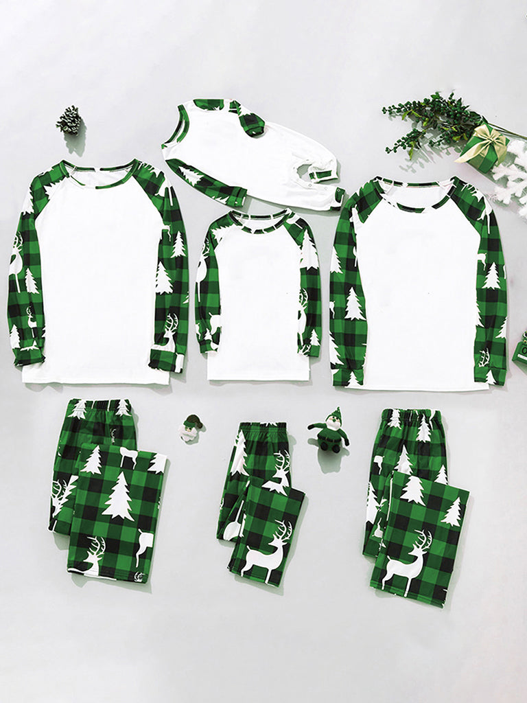 Merry Christmas Family Plaid Tree Pajamas Set Pajamas set | Chuzko.com