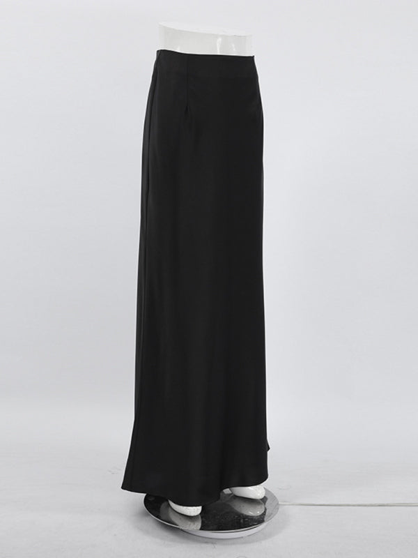 Satin Bias High Waist Maxi Skirt Maxi Skirts | Chuzko.com