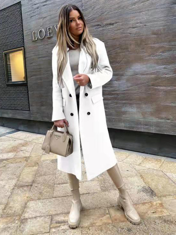 Wool Longline Pea Coat	