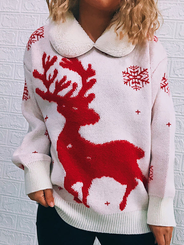 Thanksgiving Feast Mode: Christmas Knit Sweater with Plush Doll | Chuzko.com