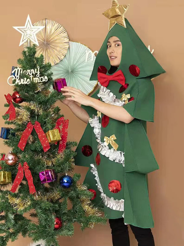 Dress Up as a Sparkling Christmas Tree with Costume and Gifts Shoes	