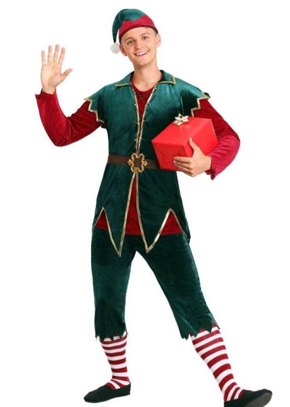 Be Santa's Trusty Helper 5-Piece Elf Costume Men and Women | Chuzko.com