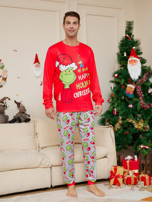 Festive & Fun: Matching 'Hi Deer Ugly Grinch' Pajama Sets for | Chuzko.com