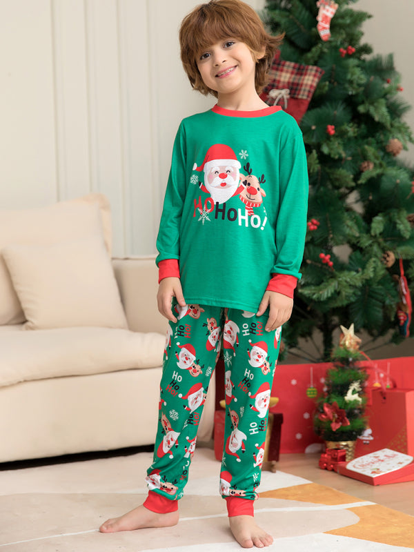 Family Matching Santa Claus HO HO HO! Pajamas for Thanksgiving | Chuzko.com