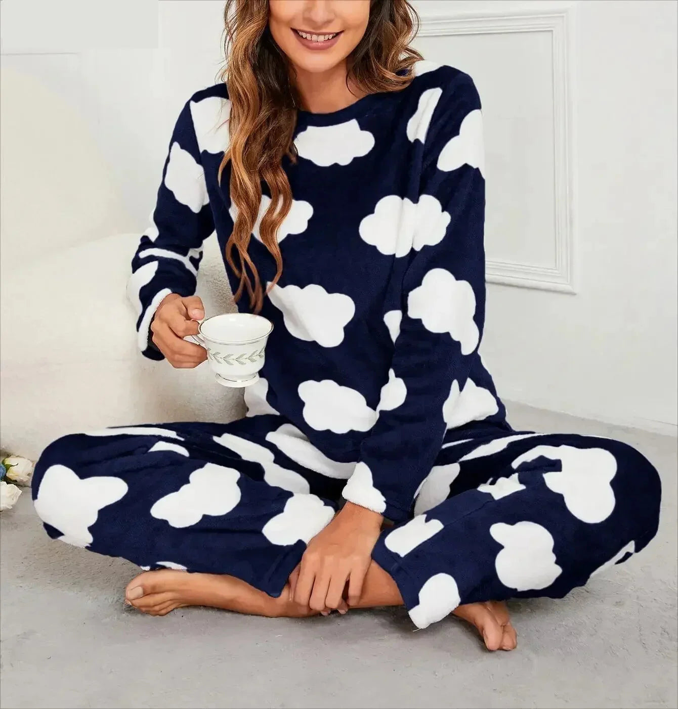 Plush Winter Pajamas for Women - Velvet Fleece Comfort	