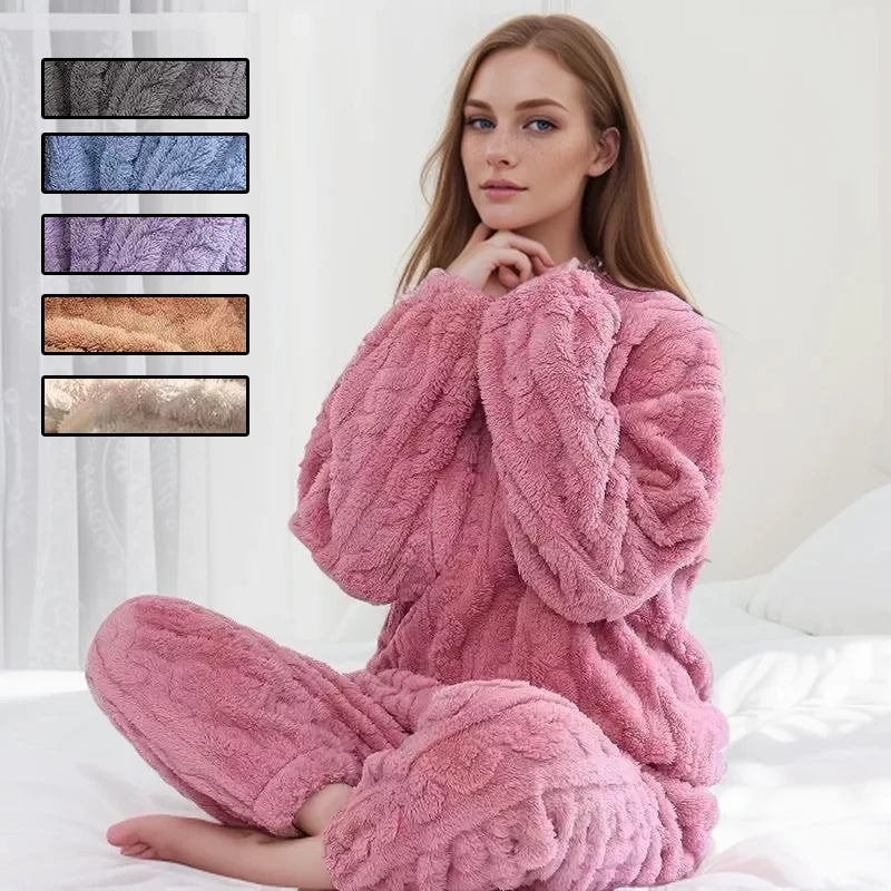 Luxe Winter Pajamas for Women - Thermal & Cozy	