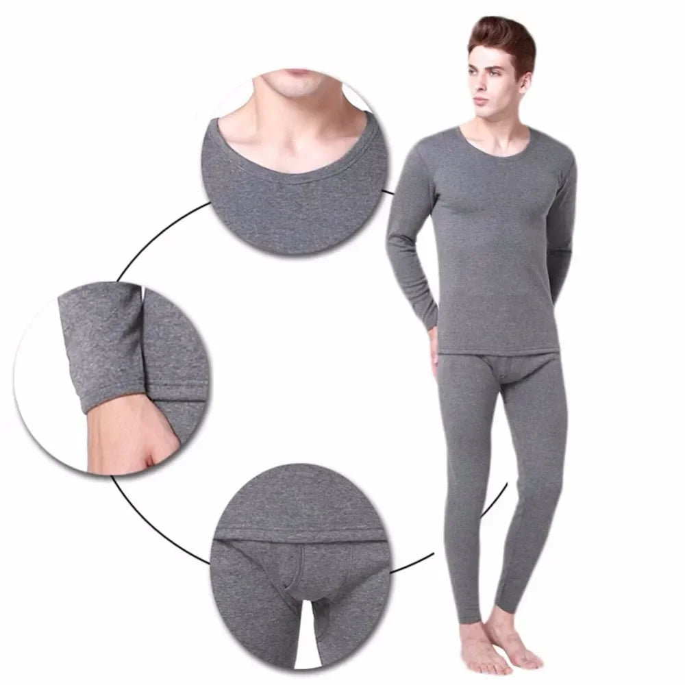 Men's Fleece Lined Thermal Underwear for Winter Pants & Top Men | Chuzko.com