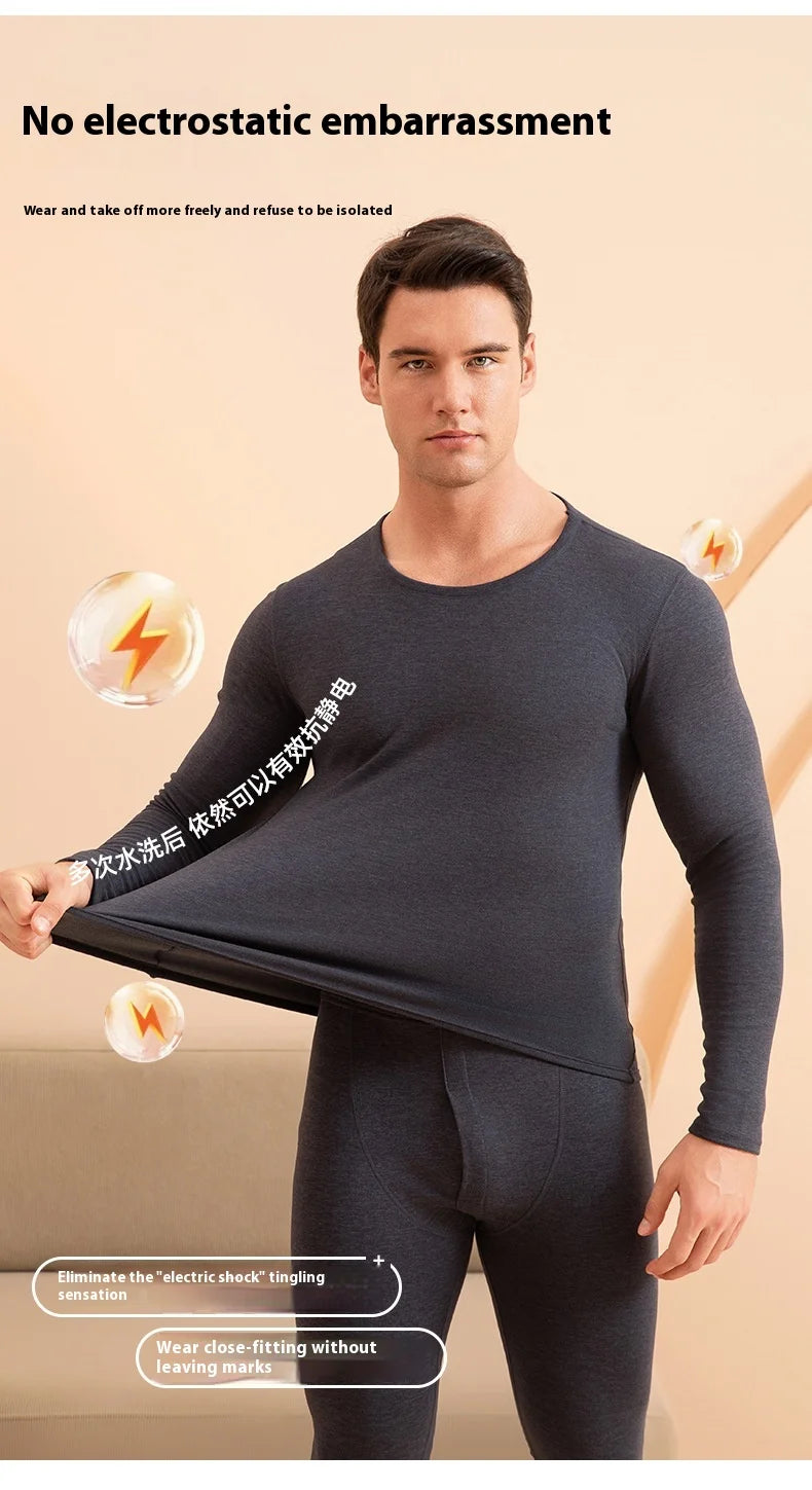 Cashmere Blend Men’s Thermals Winter Pajamas Thermal Outfits | Chuzko.com