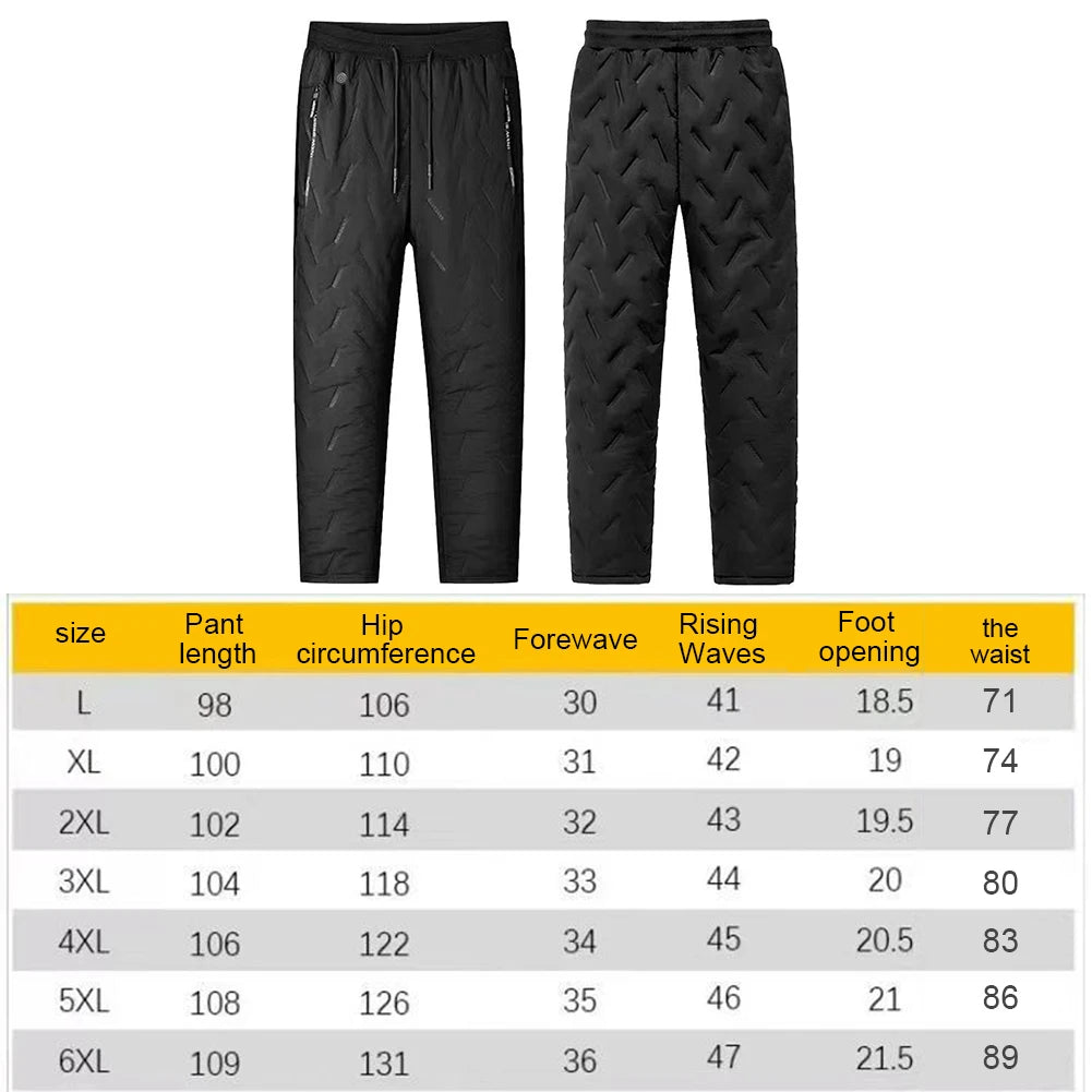 10-Zone Thermal Bottom Heated Pants USB-Heated Trousers Men Pants | Chuzko.com